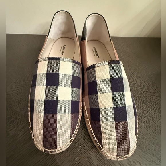 New Men’s Burberry Checkered Espadrilles size men’s US 12 UK 11 - Picture 3 of 13